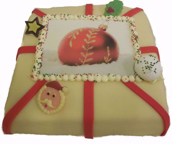 Afbeelding van Chip. taart KERST 12 pers